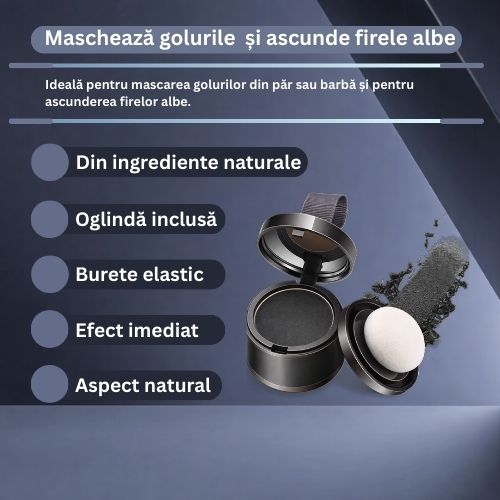 Pudră Hairline Naturală pentru Mascarea Golurilor