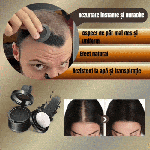 Pudră Hairline Naturală pentru Mascarea Golurilor
